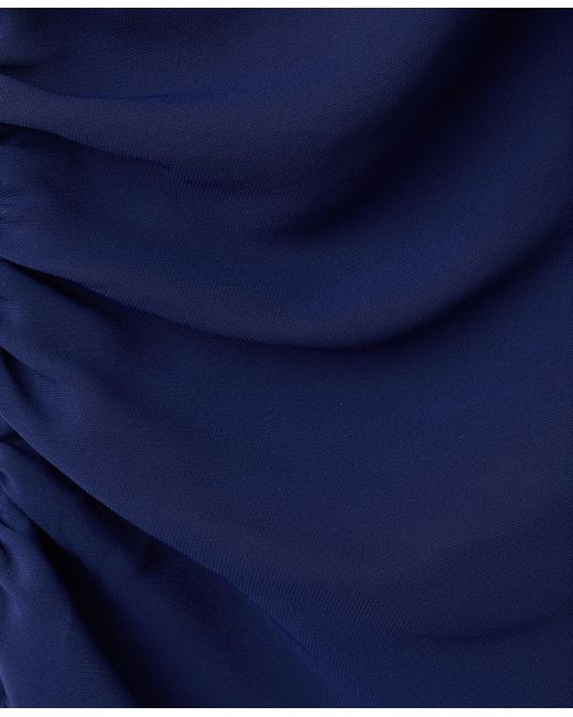 Mango Blue Scarf Asymmetrical Dress