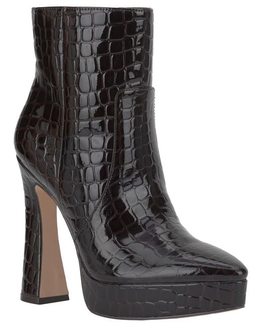 Jessica Simpson Black Nerix Platform Ankle Booties