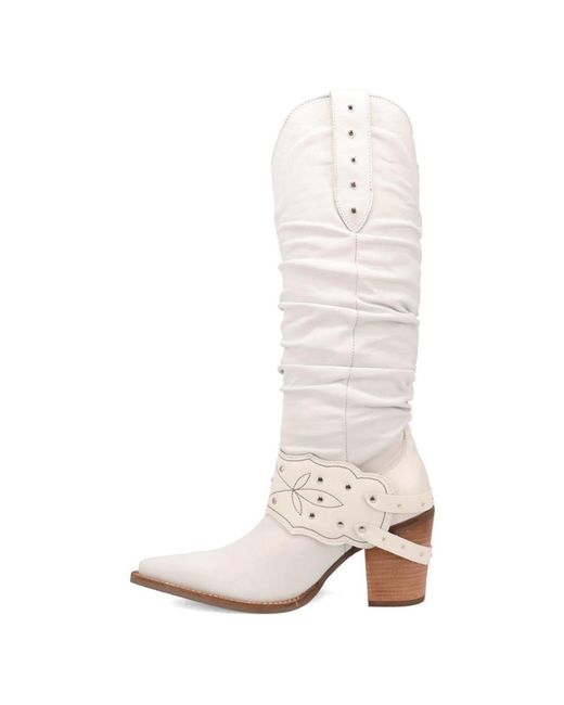 Dingo White Grit N' Grace Leather Boot