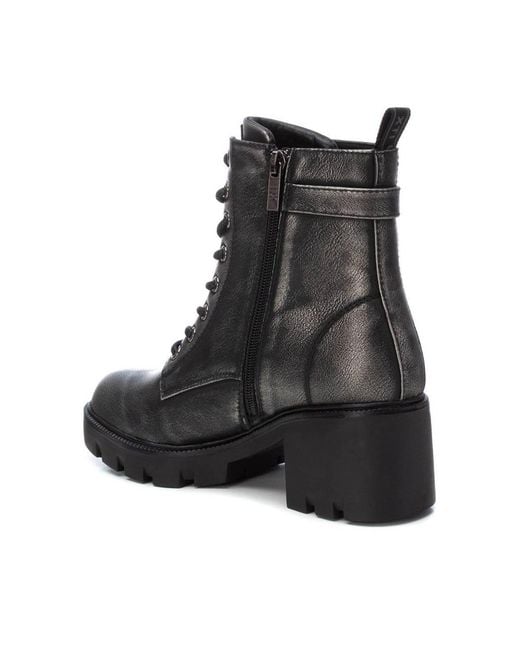 Xti Black Combat Booties