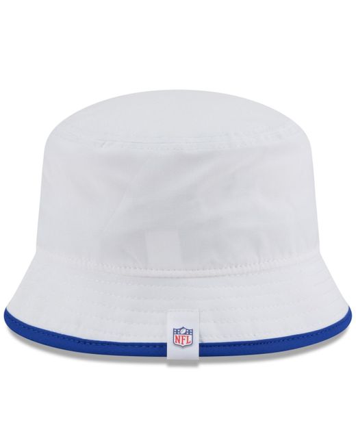 KTZ White Buffalo Bills 2025 Nfl Training Camp Stretch Bucket Hat for men