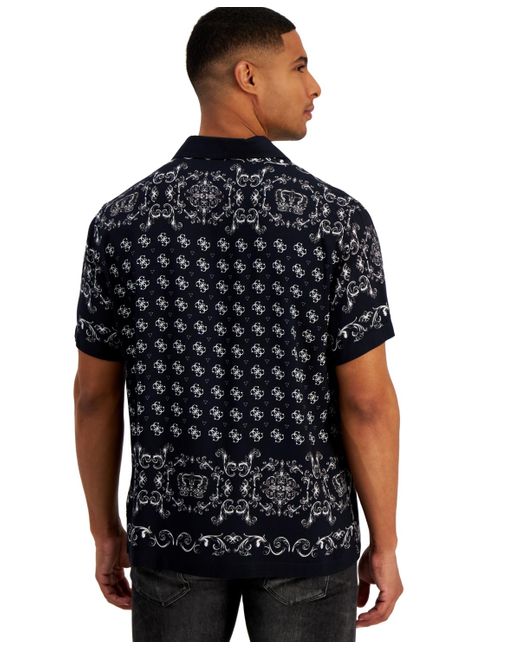 Guess Black Graphic Shirt for men