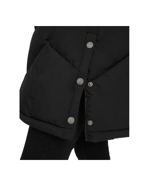 Calvin Klein Black Lined Hooded Puffer Coat