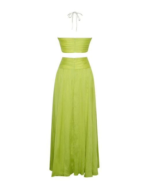 sachin and babi light blue dress Lemon Sorbet Bridesmaid Dress Chiffon Size XL main image 0