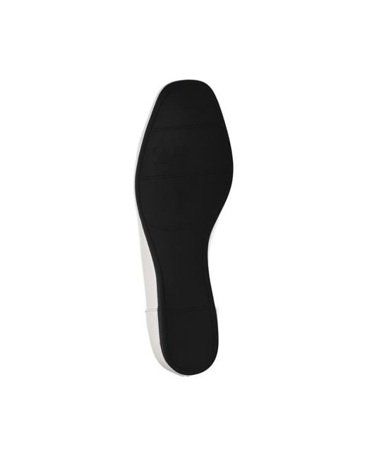 Easy Street White Thrill Square Toe Flats