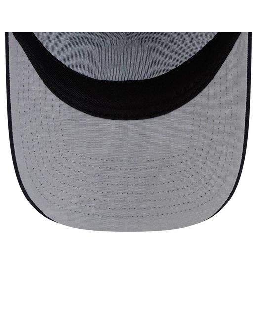 KTZ Blue Seattle Mariners Side Script 9forty A-frame Trucker Adjustable Hat for men