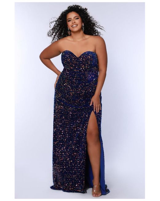 macy's blue sequin prom dress Macys Sequin Prom Dress Juniors' Sequin-Embellished Ball Gown, Created For Macy's