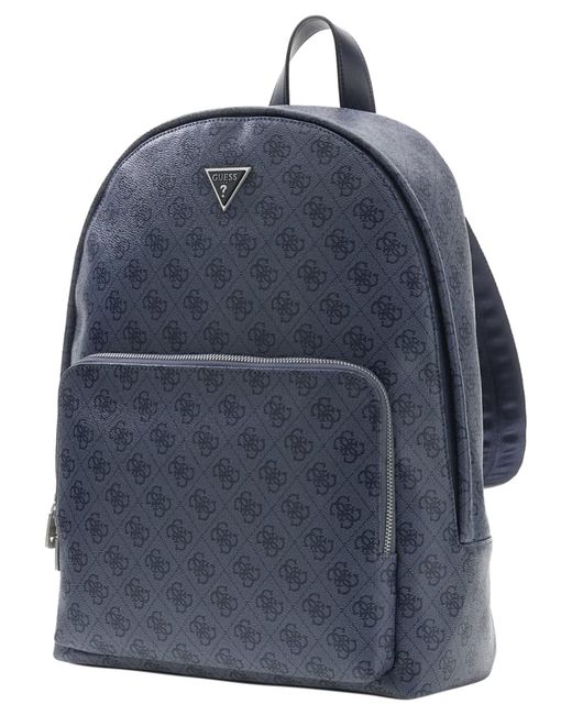 Guess Blue Milano Compact Backpack for men