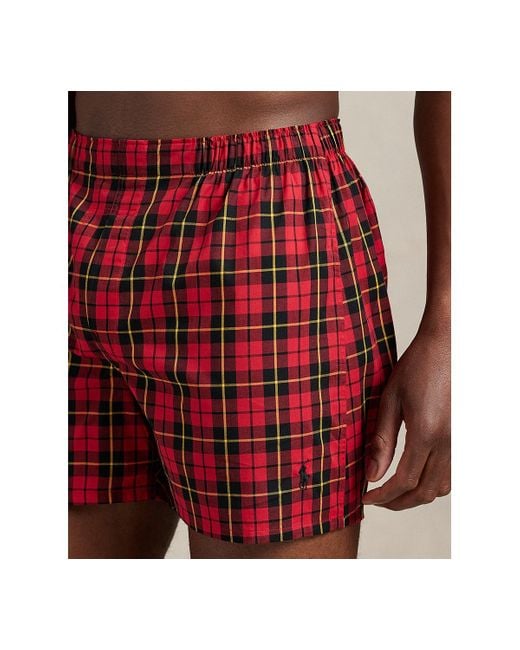Polo Ralph Lauren Red 3-pack Classic Boxer Brief Set for men