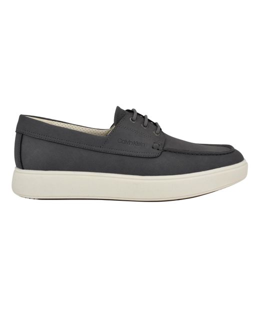 Calvin Klein Black Januse Casual Boat Shoe for men