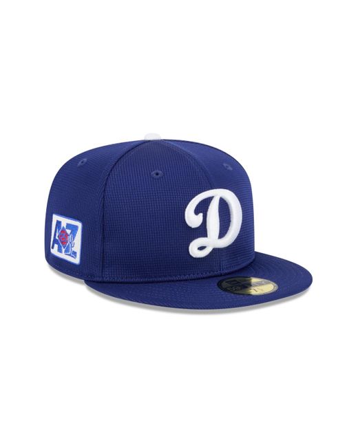 KTZ Blue Los Angeles Dodgers 2025 Spring Training 59fifty Fitted Hat for men