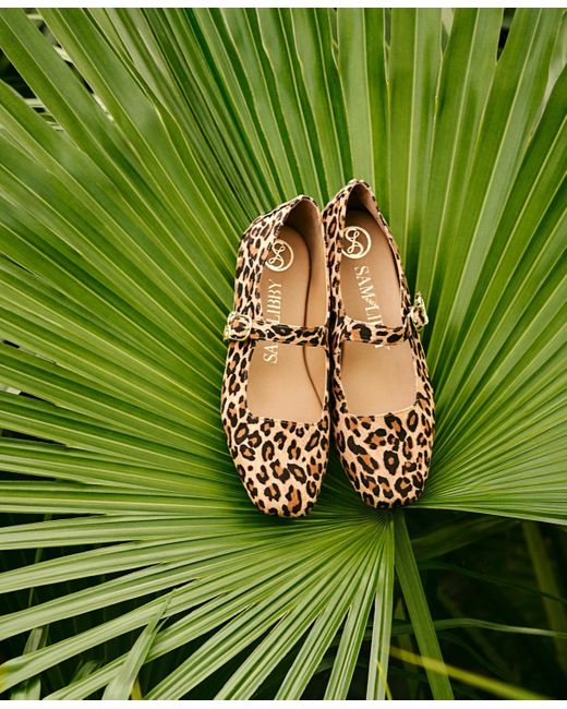 Sam & Libby Brown Fredi Mary Jane Ballet Flats