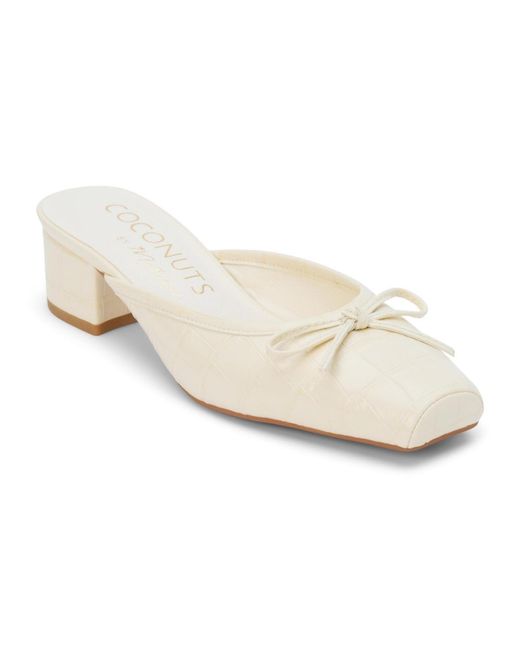 Matisse White Geneva Mule