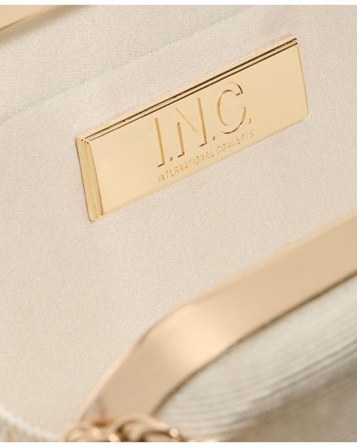 INC International Concepts Natural Small Twist Chain Clutch