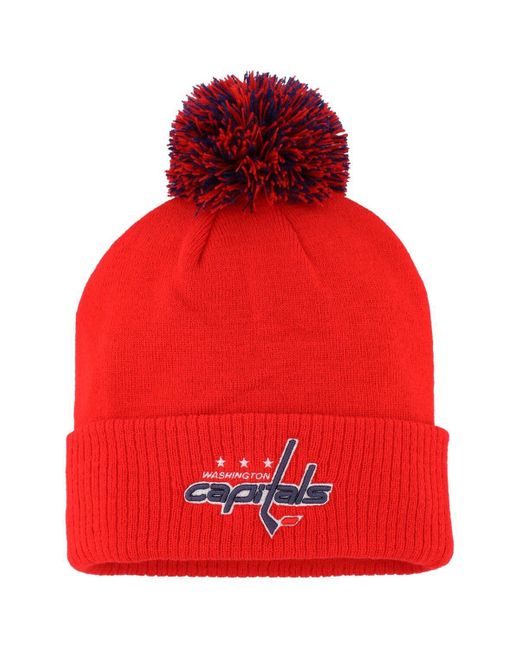Adidas Red Washington Capitals Cold.rdy Cuffed Knit Hat for men