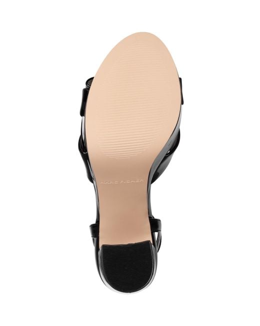 Marc Fisher Black Daisee Block Heel Dress Sandals