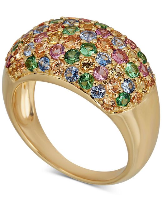 Macy's Metallic Multi-gemstone Pavé Statement Ring (2-1/2 Ct. T.w.) In 14k Gold-plated Sterling Silver