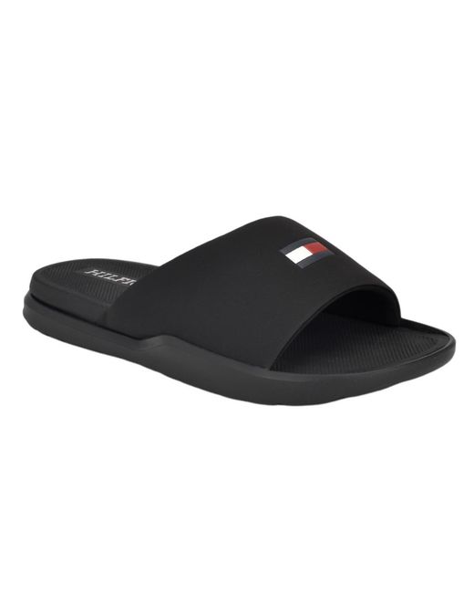 Tommy Hilfiger Black Marmo Sandals 11 D for men