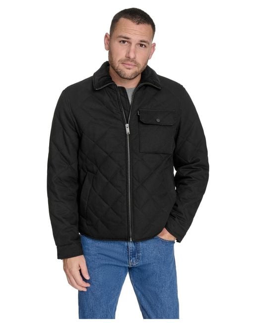 Dockers Black Diamond Quilted Jacket for men