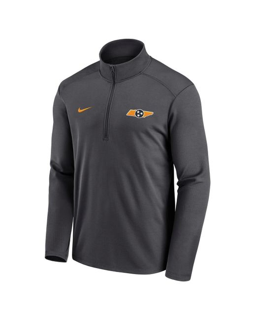 Nike Gray Tennessee Volunteers Pacer Half-zip Pullover Top for men