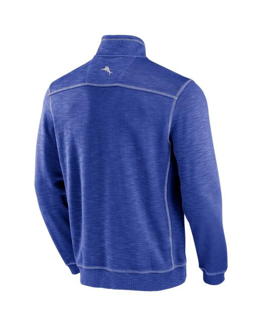 Tommy Bahama Blue St. Louis Cardinals Tobago Bay Tri-blend Quarter-zip Sweatshirt for men