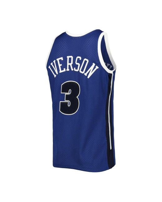 Mitchell & Ness Allen Iverson Blue Denver Nuggets Hardwood Classics  Off-court Swingman Jersey for Men | Lyst