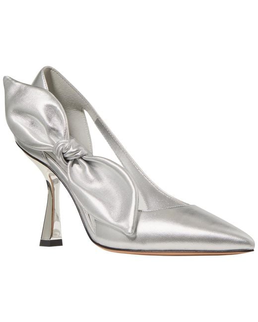 Kate Spade White Bunnie Suede Slip-on Pumps