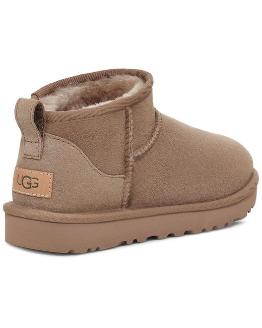 Ugg Brown Classic Ultra Mini Booties