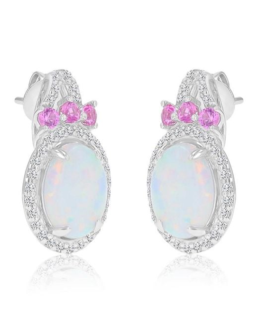 Macy's White Created Opal