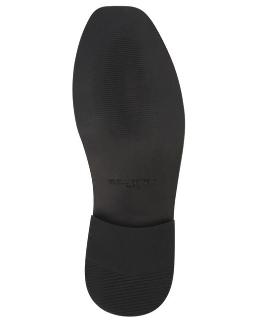 Karl Lagerfeld Black Front Logo Moc-toe Loafers for men