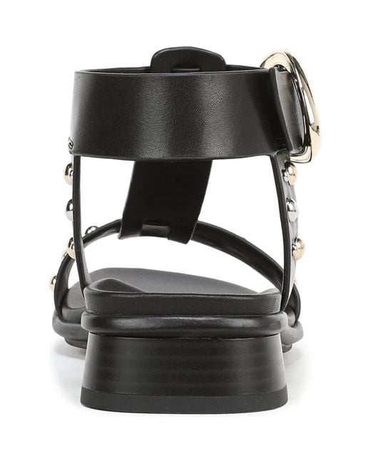 Naturalizer Black Brandy-stud Strappy Sandals