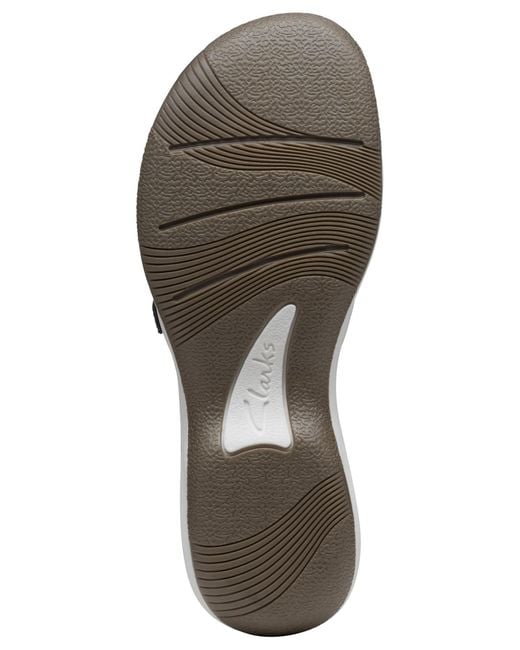 Clarks Blue Cloudsteppers Breeze Piper Double-strap Sandals