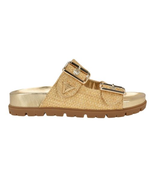 Guess Multicolor Fasten Double-buckle Footbed Sandals