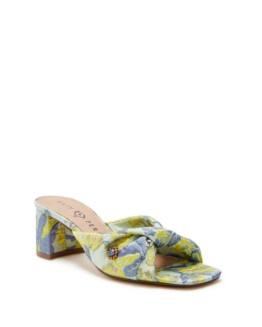 Katy Perry The Tooliped Twisted Slip-on Sandals in Green | Lyst