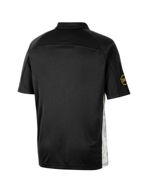 Colosseum Athletics Black Iowa Hawkeyes Oht Military-inspired Appreciation Snow Camo Polo Shirt for men