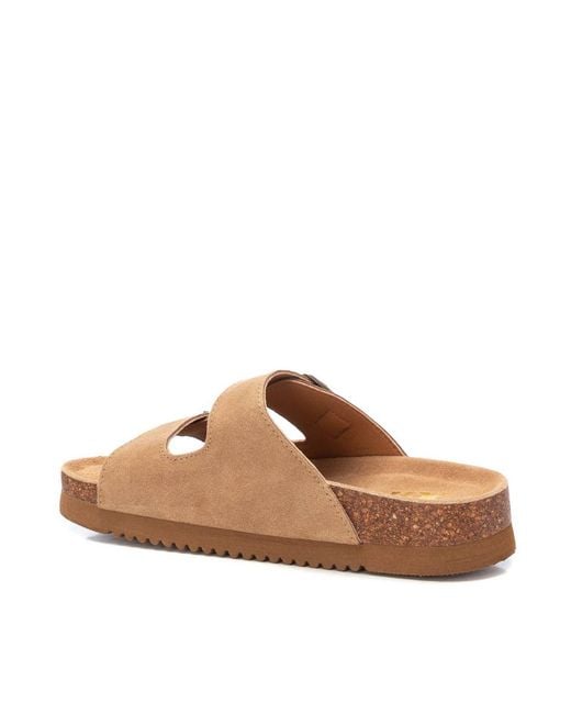 Xti Brown Flat Sandals