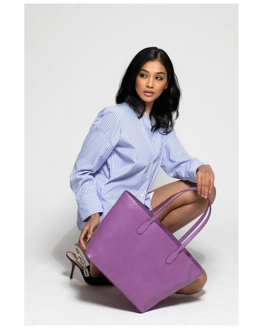 Silver & Riley Manila All Purpose Large Carryall Leather Tote Bag in ...