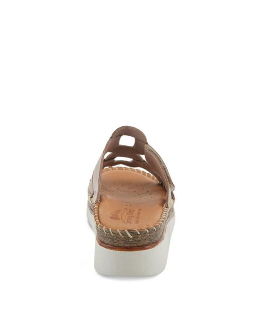 Spring Step Brown Montera Leather Slide