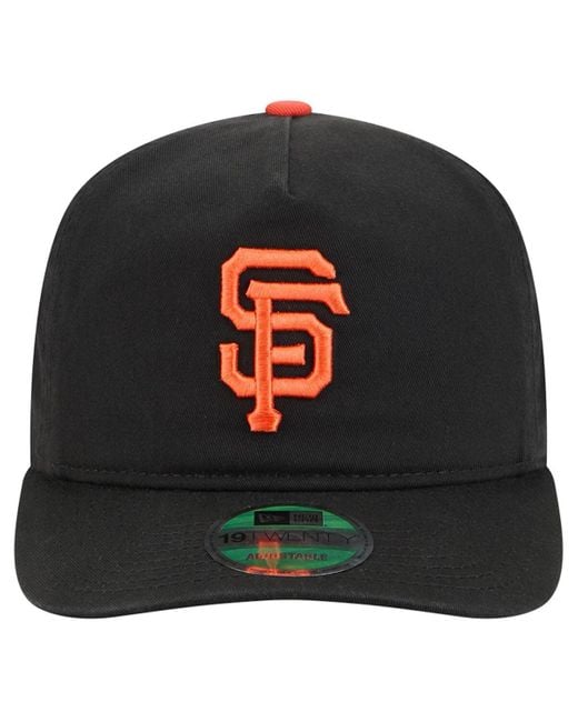 KTZ Black San Francisco Giants Team 19twenty Adjustable Hat for men