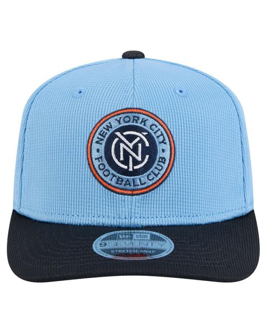 KTZ Sky Blue/navy New York City Fc 2025 Jersey Hook 9seventy Stretch-snap Hat for men