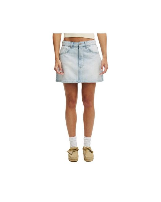 Cotton On Blue Original Denim Mini Skirt