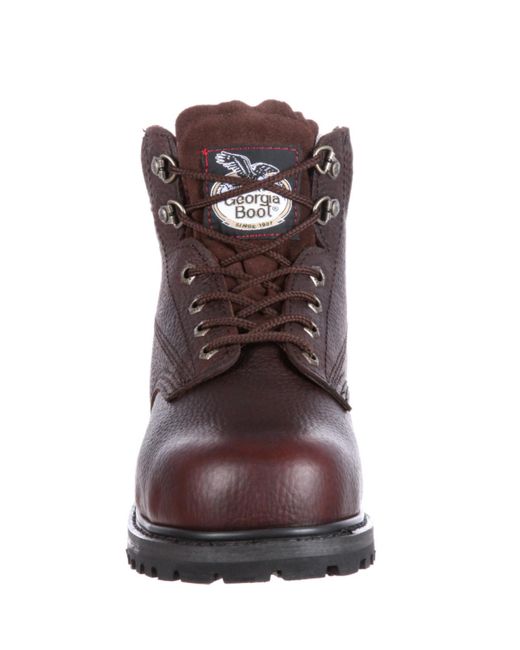 Georgia Boot Brown Oiler Steel Toe Waterproof Work Boot for men
