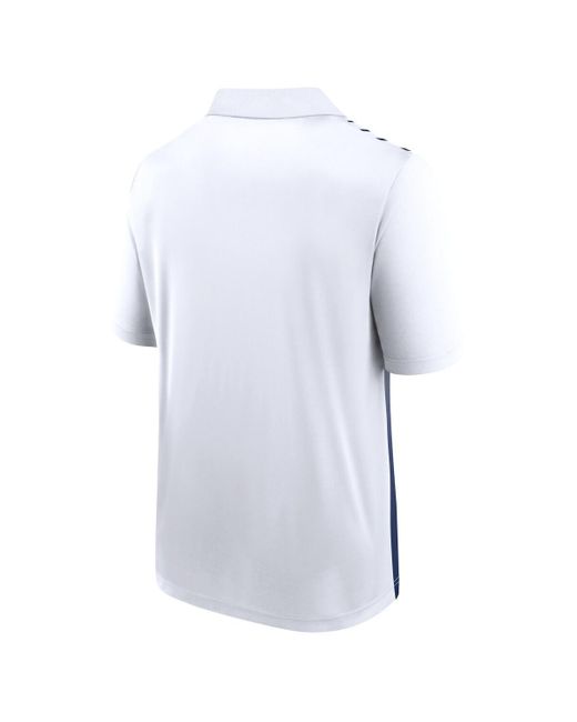 LOGO ATHLETIC Blue White/navy New England Patriots Sandlot Game Polo Shirt for men