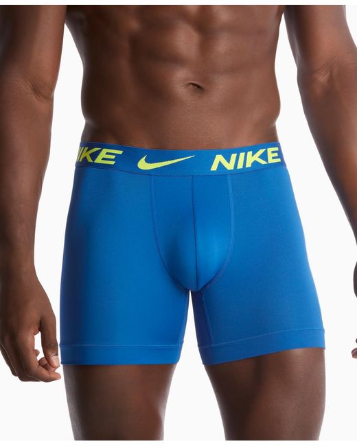 Nike 3-pack Dri-fit Essential Micro Boxer Briefs in Blue for Men | Lyst