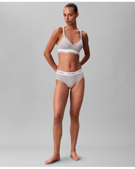 Calvin Klein Gray Full Coverage Lift Bralette