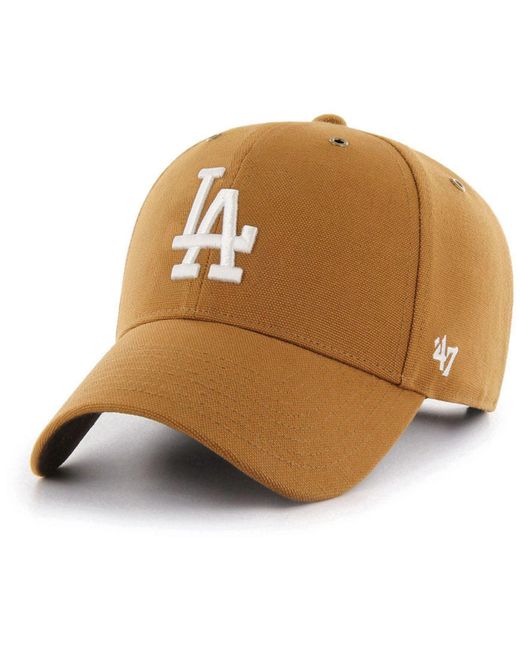 47 Brand Los Angeles Dodgers Carhartt Mvp Cap in Brown for Men | Lyst