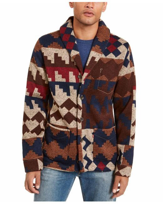 Levi's Multicolor Western Cardigan Sweater for men