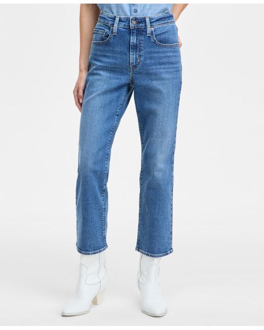 Levi's Blue 725 High-rise Kick Boot Jeans