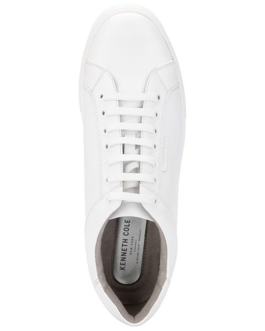 Kenneth Cole Denim Liam Tennis-style Sneakers in White for Men - Lyst