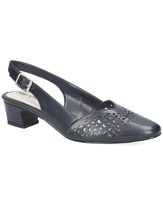 Easy Street Blue Sofie Slingback Pumps